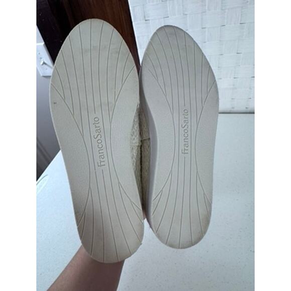 "Franco Sarto" Womens Cream Lace Up Synthetic Weave Sneakers SZ 6 Summer Walking - Picture 6 of 6